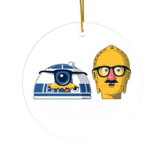 Funny Star Wars droids comic Ceramic Ornaments