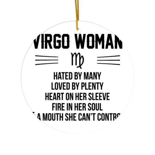Virgo Woman Ceramic Ornaments
