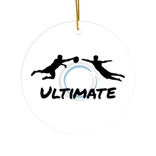 Ultimate Frisbee - men Ceramic Ornaments