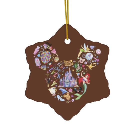 Disney Magic Kingdom Ceramic Ornaments, Disney Characters Ceramic Ornaments