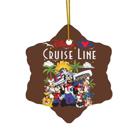 Disney Wish Fantasy Magic Wonder 2024 Ceramic Ornaments, Disney Cruise Line