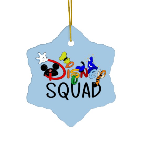 Disney Squad Ceramic Ornaments, Disney Trip Ceramic Ornaments