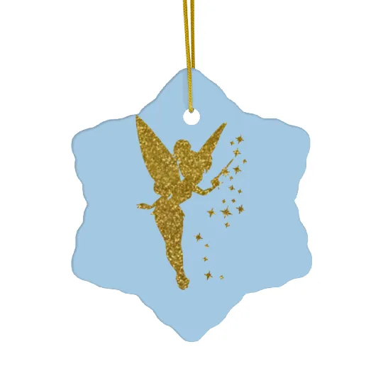 Tinkerbell Ceramic Ornaments, Tinkerbell Glitter Ceramic Ornaments, Peter Pan Ceramic Ornaments, Fairy Ceramic Ornaments, Disney Ceramic Ornaments