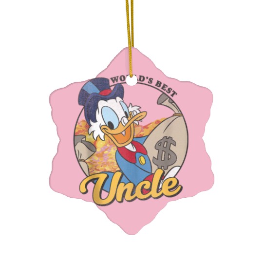 Disneys Ducktales Scrooge Mcduck World's Best Uncle Ceramic Ornaments