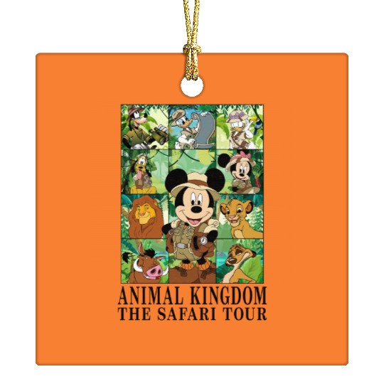 Disney Animal Kingdom The Safari Tour Ceramic Ornaments, Safari Family Matching