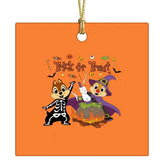 chip and dale Ceramic Ornaments, chip and dale halloween, disney chip and dale halloween Ceramic Ornaments, chip and dale, halloween Ceramic Ornaments, , 121644