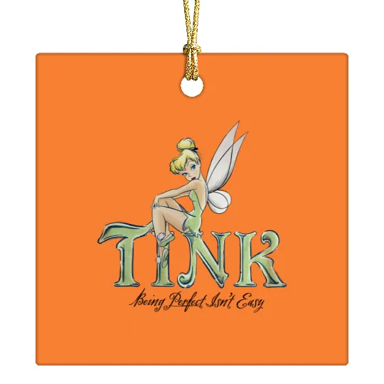 Disney Tinker Bell Ceramic Ornaments, Vintage Disney Ceramic Ornaments