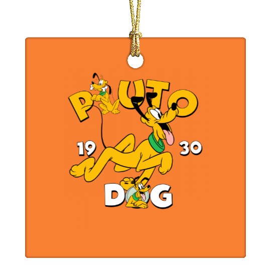 Vintage Disney Pluto Ceramic Ornaments, Pluto est 1930 Ceramic Ornaments, Mouse Trip Ceramic Ornaments, Disneyland Ceramic Ornaments, Disney Vacation Ceramic Ornaments