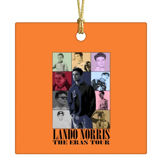 Lando Norris Eras Tour Inspired Ceramic Ornaments