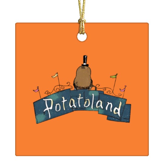 Potatoland Ceramic Ornaments, Disney Women's Ceramic Ornaments, Magic Kingdom Ceramic Ornaments E0837