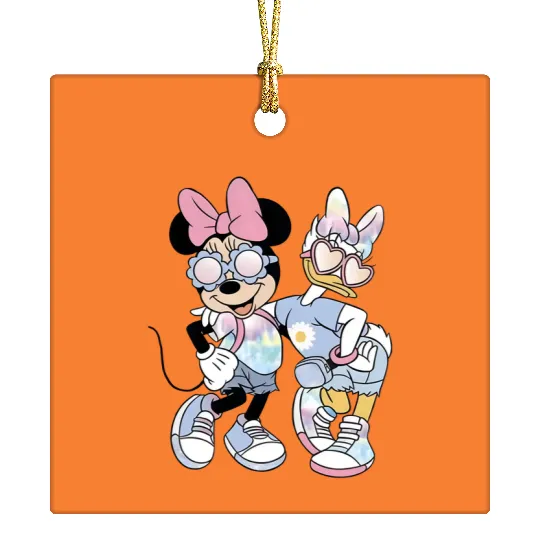 Disney Minnie Daisy , Disney Minnie And Daisy Ceramic Ornaments