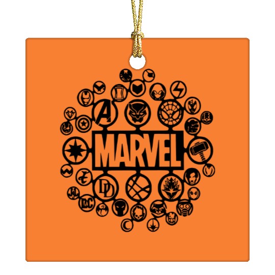 Marvel Medley Unisex Ceramic Ornaments Ceramic Ornaments | Marvel Avengers Matching Ceramic Ornaments | Disney Marvel Ironman Thor Vacation Ceramic Ornaments Sweater