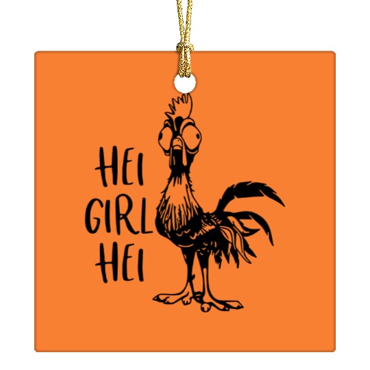 Hei Girl Hei Ceramic Ornaments, Disney Moana Hei Hei T-Shir