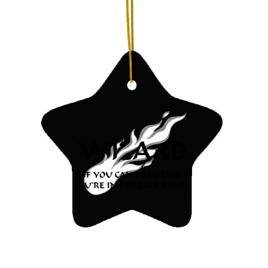 Wizard - Fireball Range Ceramic Ornaments