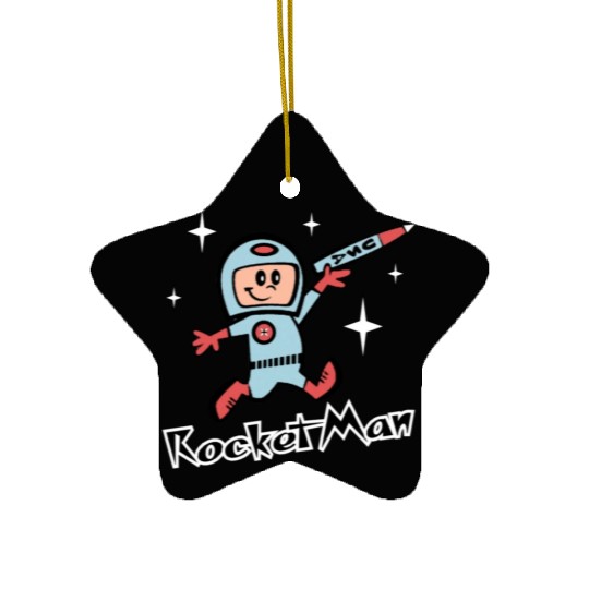Rocket Man Ceramic Ornaments