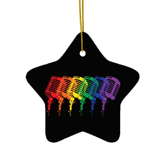 Multi-colored Mics Ceramic Ornaments