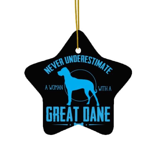 Dog Great Dane NUW Ceramic Ornaments