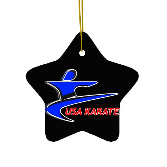 Team USA Karate Ceramic Ornaments