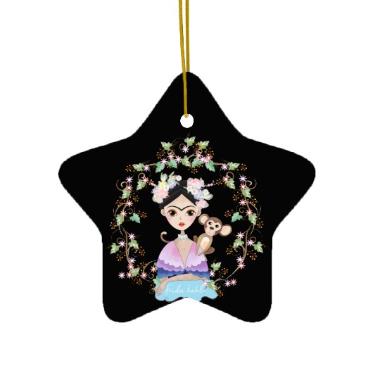 Frida Kahlo girl's Ceramic Ornaments