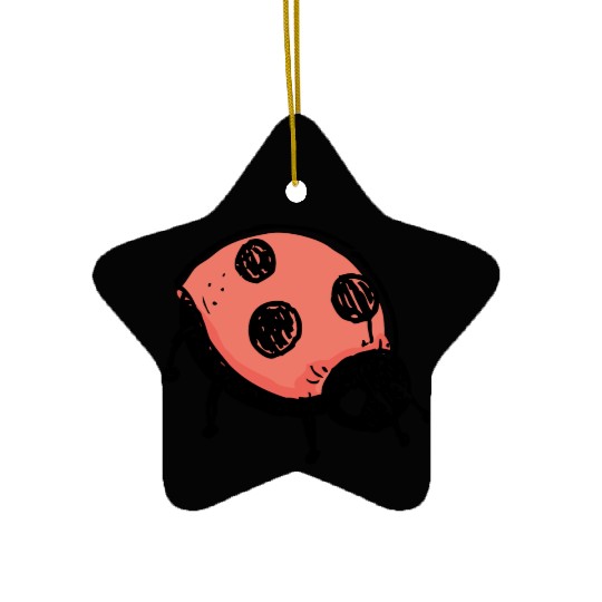 Ladybug Ceramic Ornaments