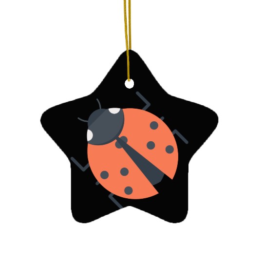 Ladybug Ceramic Ornaments