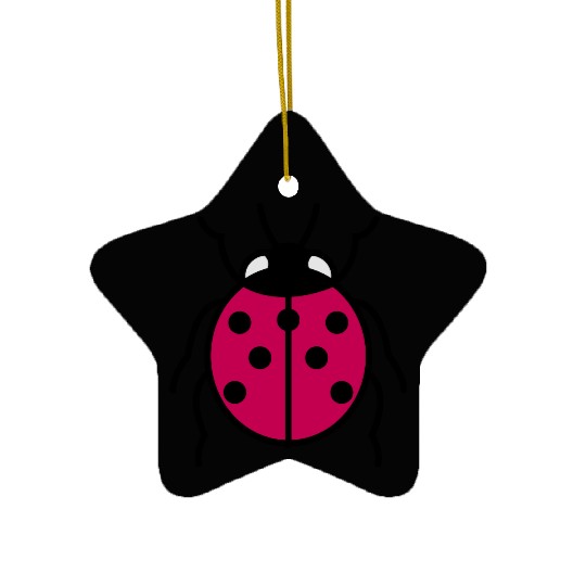 Ladybug Ceramic Ornaments