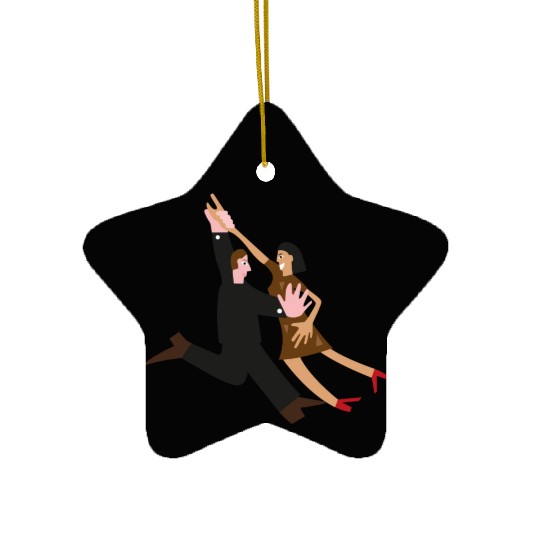 dancing couple Ceramic Ornaments