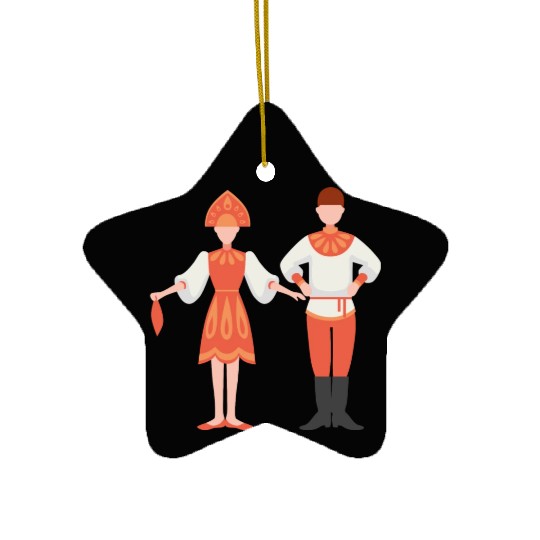 dancing couple Ceramic Ornaments