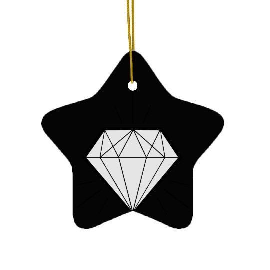 Diamond bling bling - swaggy Ceramic Ornaments