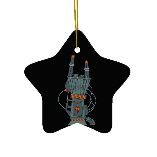 hard rock horns robot Ceramic Ornaments