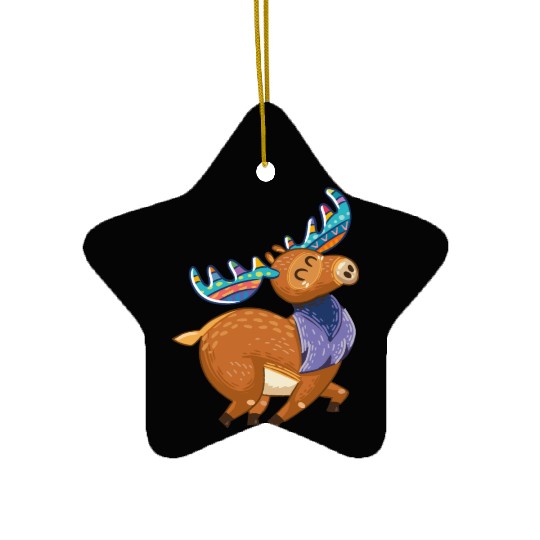 moose Ceramic Ornaments