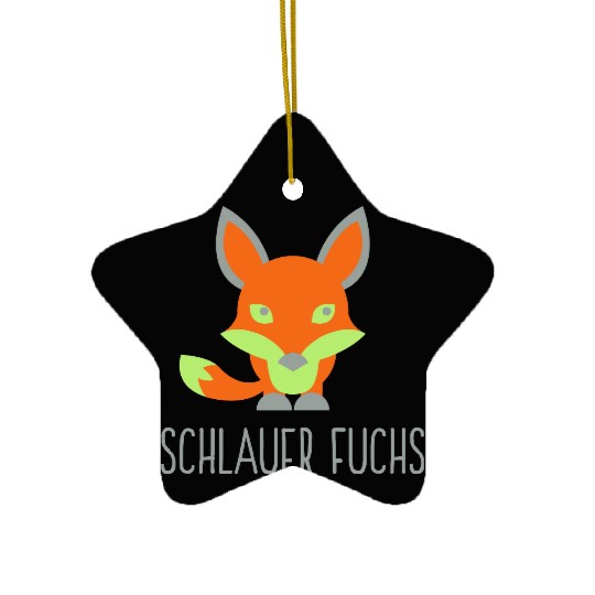 A Cunning Fox Ceramic Ornaments