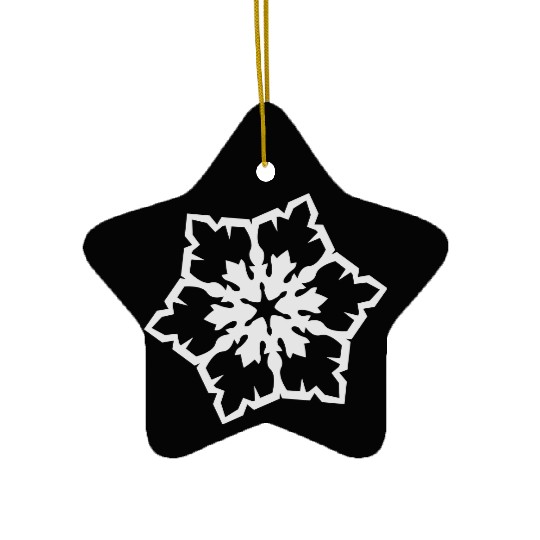 Snowflake freexmas17mnr Ceramic Ornaments
