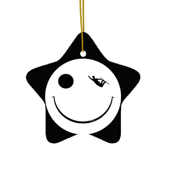 Snowboarding - Happy Halfpipe Ceramic Ornaments