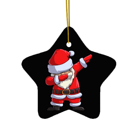 Dabbing santa claus Ceramic Ornaments