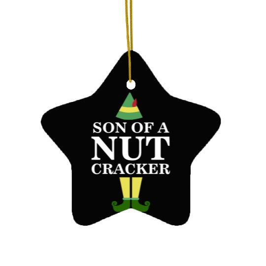 Funny Son of A Nutcracker Christmas Movie Quote Ceramic Ornaments