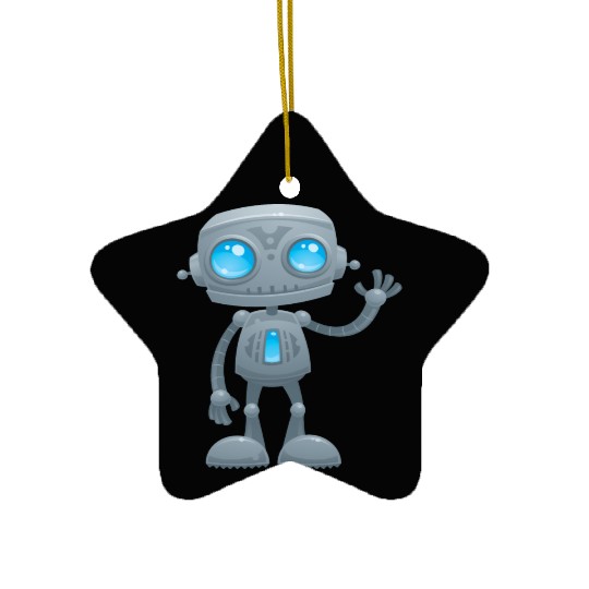 Waving Robot Ceramic Ornaments