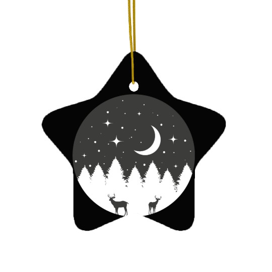 Starry night Ceramic Ornaments