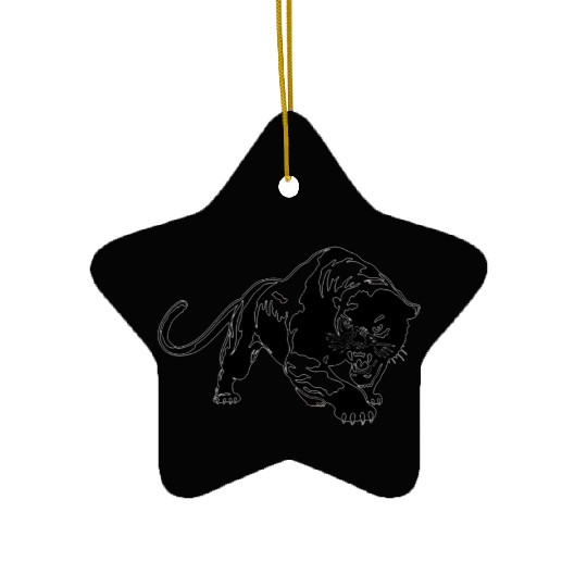 Black Panther Ceramic Ornaments