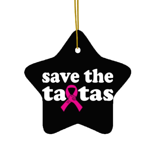 Save The Tatas Cancer Survivor Mothers Day Ceramic Ornaments