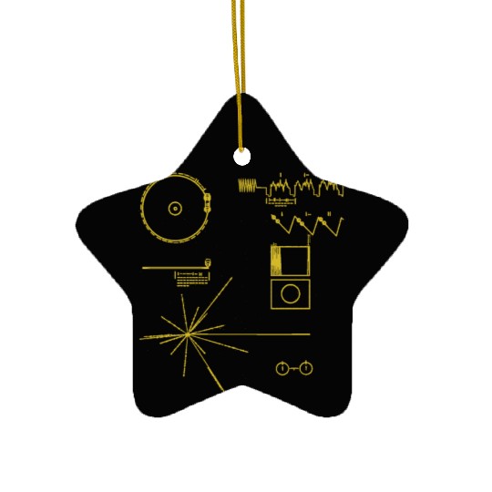 NASA golden record official image voyager Ceramic Ornaments