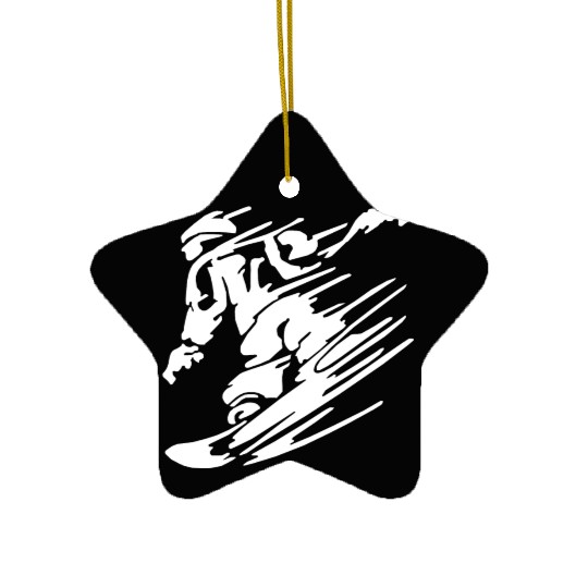 Snowboarders Snowboarding Snowboarders Snowboard Ceramic Ornaments