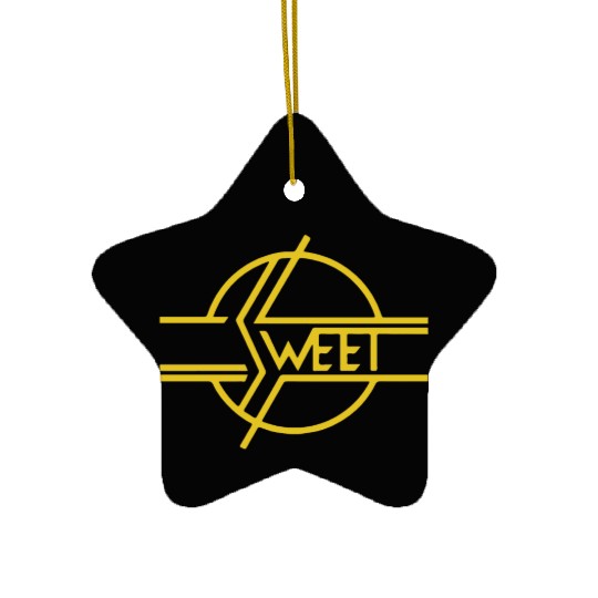 New THE SWEET BAND Glam 70s Classic Rock Band 70s Ceramic Ornaments