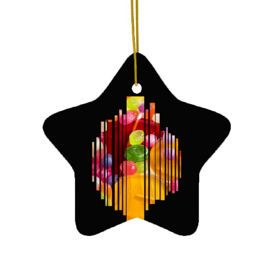 Funny biscuit calorie lollipop chocolate muffin Ceramic Ornaments