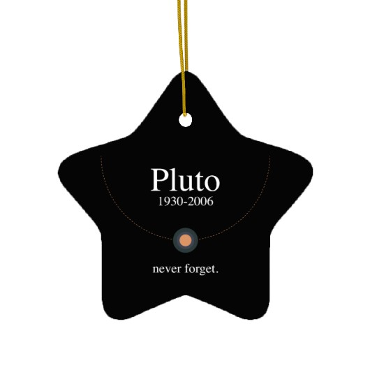 Pluto never forget Ceramic Ornaments