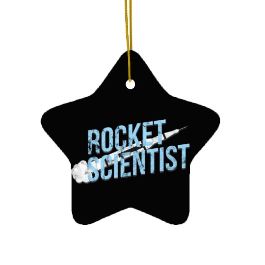 Science - Rocket Scientist Ceramic Ornaments