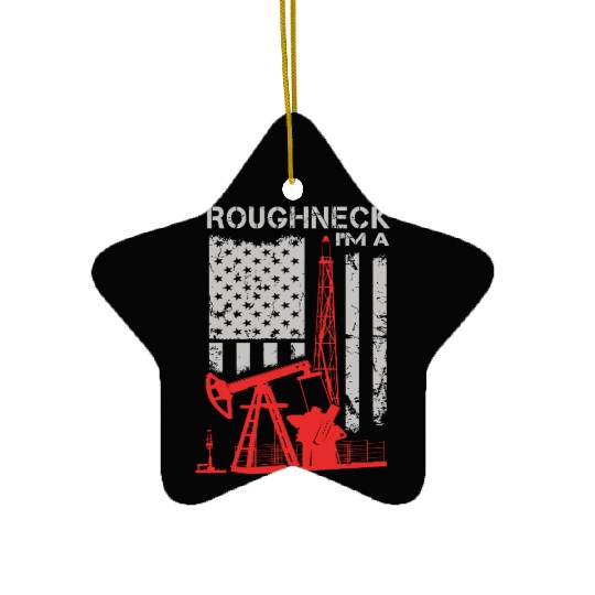 Driller - roughneck - oilfield - oilfield flag u Ceramic Ornaments