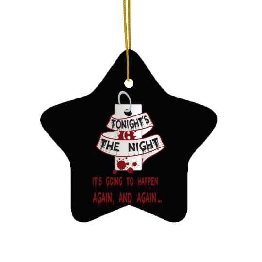 Dexter Blood Night Ceramic Ornaments