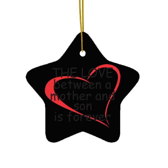 The Love Between a Mother and Son Ceramic Ornaments