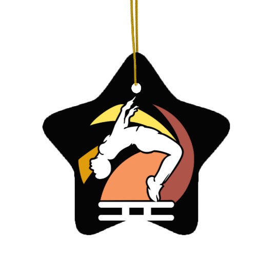 Street Workout - Calisthenics - Backflip Ceramic Ornaments